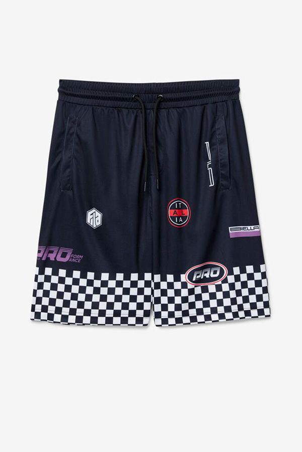 Calção Fila Homem Pretas - Fila Exzone Checkered Loja Online Portugal,CXKP-38129